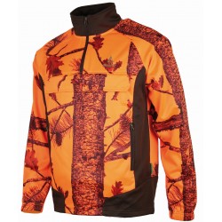 SOMLYS - Sweat camo polaire T291 orange